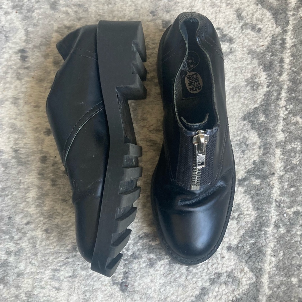 Cheap Monday 'Go Tractor' Black Patent Shoes, size 37